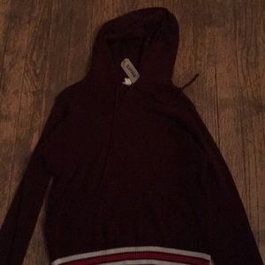 Garage Hooded Sweater Maroon/red/white BRAND NEW